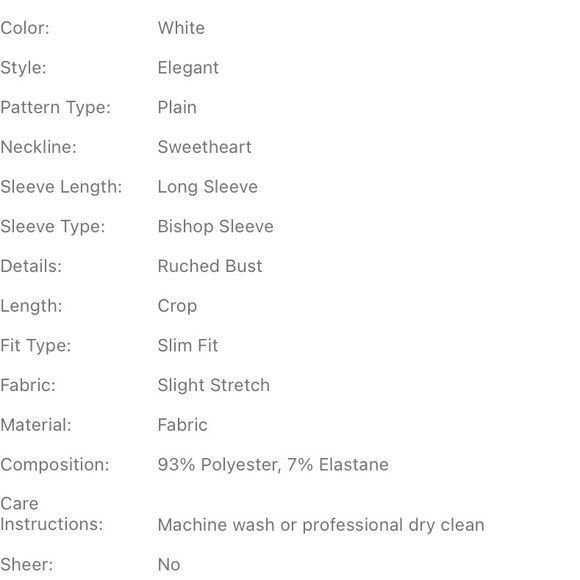 Lantern sleeve crop - Picture 6 of 7